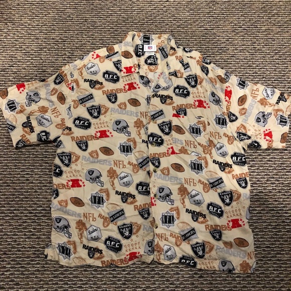 raiders aloha shirt